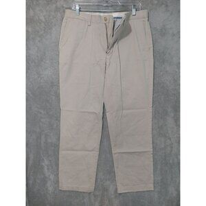 Polo Ralph Lauren Pants Mens 32x30 Beige Chino Classic Fit Flat Front Preppy
